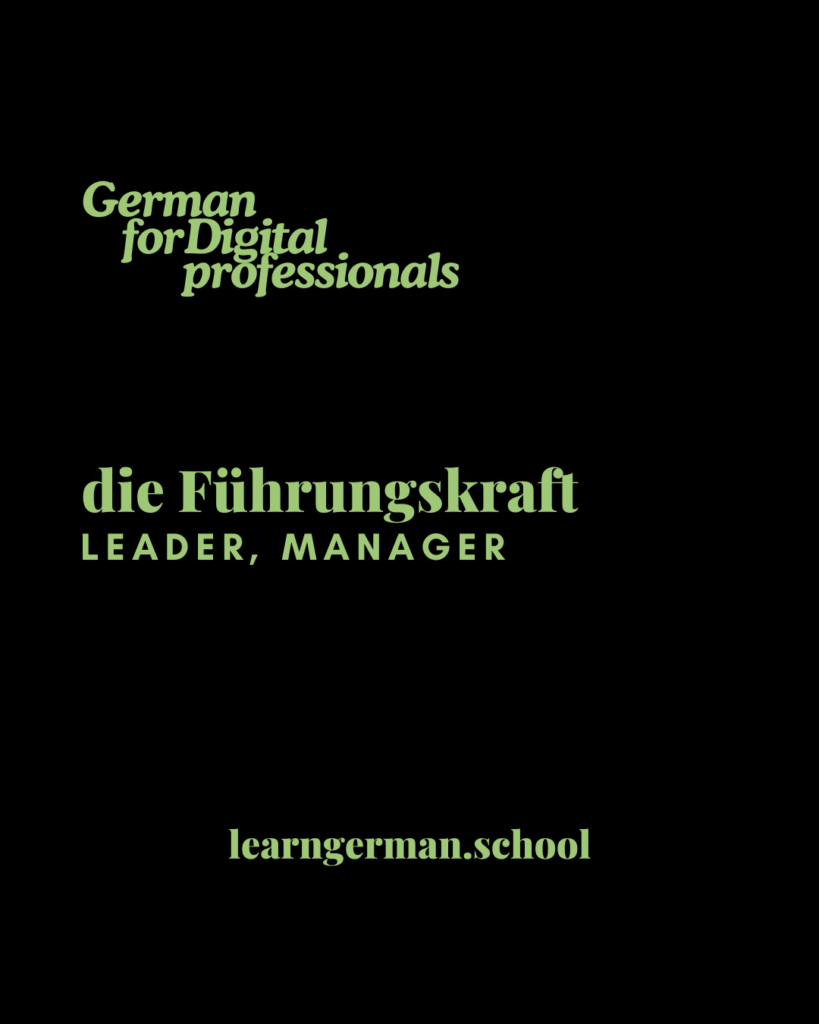 die Führungskraft - Learn German - Deutsch Lernen - German for Digital Professionals - Bilingual German Texts - Learn German School